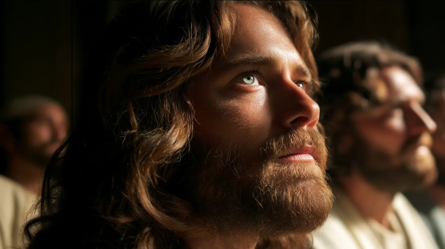 Golden biblical scene used as stock footage
